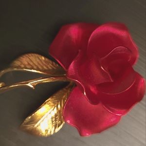 Vintage Cerrito Rose Brooch